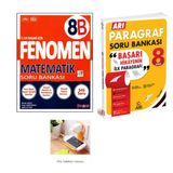 Fenomen Yayınları 8. Sınıf Matematik Soru Bankası (B) + Arı Paragraf Soru Bankası 2025(PRİZ TUTUCU HEDİYE)