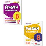 Fenomen Yayınları 8. Sınıf Matematik Türkçe Deneme Seti Yeni 2022