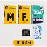 Fenomen Yayınları 8.Sınıf Matematik,Fen Bilimleri ve Fenomen 8B Türkçe soru bankası seti(kronometre ve sonuç 5li deneme hediye) Model Kodu: aşfmşfsm Barkod: şojlhfch