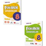 Fenomen Yayınları 8. Sınıf Türkçe Fen Bilimleri Deneme Seti Yeni 2022