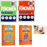Fenomen Yayınları FENOMEN 8B FEN VE MATEMATİK + MOZAİK FEN VE MATEMATİK KLON DENEMELER SET PRİZ TUTUCULU