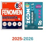 Fenomen Yayınları FENOMEN 8B MATEMATİK + ZOOM 8.SINIF FEN BİLİMLERİ SET 2025-2026.