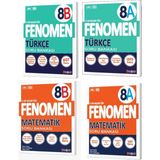 Fenomen Yayınları Fenomen Okul 8. Sınıf LGS Türkçe + Matematik A + B Soru Bankası Seti 4 Kitap