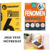 Fenomen Yayınları HIZ 6.SINIF PARAGRAF + FENOMEN 6A MATEMATİK SET PRİZ TUTUCU HEDİYE YENİ MÜFREDAT UYGUN 2026