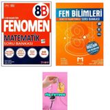 Fenomen Yayınları LGS 2026 8B MATEMATİK + MOZAİK FEN BİLİMLERİ SORU BANKALARI SET FİŞ TUTUCU HEDİYE