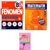 Fenomen Yayınları LGS 2026 8B MATEMATİK + MOZAİK MATEMATİK SORU BANKALARI SET FİŞ TUTUCU HEDİYE
