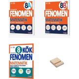 Fenomen Yayınları LGS 8. Sınıf A Serisi Matematik Soru Bankası - B Serisi Matematik Soru Bankası - Kök Serisi Matematik Soru Bankası 3'lü Set + Telefon Tutucu