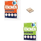 Fenomen Yayınları LGS 8. Sınıf A Serisi Matematik Soru Bankası - Fen Bilimleri Soru Bankası + Telefon Tutucu