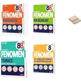 Fenomen Yayınları LGS 8. Sınıf B Serisi Matematik Soru Bankası - Fen Bilimleri Soru Bankası - Türkçe Soru Bankası - İnkılap Soru Bankası 4'lü Set + Telefon Tutucu