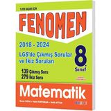 Fenomen Yayınları LGS Matematik Çıkmıs Sorular ve İkiz Soruları 8. Sınıf 2018 - 2023 Ciltli Kitap
