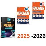 Fenomen Yayınları STRATEJİ 8.SINIF GÜN GÜN PARAGRAF + FENOMEN 8A + 8B MATEMATİK SET 2025 BASIM 3 KİTAP