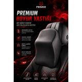 Fenrir Garage Premium Araç İçi Boyun Destek Yastığı – Hafızalı Sünger Ergonomik Oto Koltuk Baş Desteği