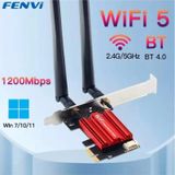 Fenvi Ac1200 Wifi + Bluetooth Pcıe Kart Çift Bant 5ghz/2.4ghz Kablosuz Ağ Adaptörü-4939