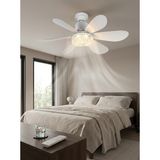 Feny Crystal Aura 52 cm Ultra Sessiz LED Tavan Vantilatörü | 3 Kademeli Bakır Motor | Kumandalı Kristal Avize Vantilatör