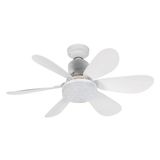Feny Fn-F82, Zefira Crystal, Beyaz, 3 Kademeli Hız, 30W, 52Cm Pervane Çapı, 3 Renk Işık, Sessiz, Tavan Vantilatörü, Kumandalı, Vantilatör