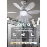 Feny FN-F82 Zefira Kumandalı 3 Renk Led Tavan Vant