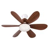FENY FN-F84, ZEFİRA Crystal, AHŞAP Renk, 3 Kademeli Hız, 30W, 52cm Pervane Çapı, 3 Renk Işık, Ultra