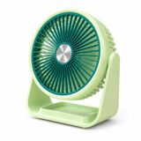 Feny Minifan Desk 3 Kademeli Masaüstü USB Type-C Şarjlı Vantilatör, Yeşil, 6 İnç