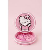 Feny Studio Hello Kitty Tasarımlı Pembe Grinder - 2 Bölmeli Baharat ve Bitki Öğütücü (Spatula Hediyeli)