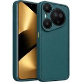 Fenza Huawei Pura 70 Pro / Pura 70 Pro Plus Uyumlu Yeşil Renkli Mat Silikon Telefon Kılıfı