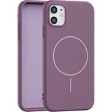 Fenza iPhone 11 Uyumlu Içi Kadife Magsafe Wireless Şarz Özellikli Gül Kurusu Renkli Telefon Kılıfı