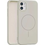 Fenza iPhone 12 Uyumlu Içi Kadife Magsafe Wireless Şarz Özellikli Taş Renkli Telefon Kılıfı - Taş Rengi