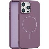 Fenza iPhone 13 Pro Max Uyumlu Içi Kadife Magsafe Wireless Şarz Özellikli Gül Kurusu Renkli Telefon Kılıfı