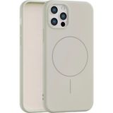 Fenza iPhone 13 Pro Max Uyumlu Içi Kadife Magsafe Wireless Şarz Özellikli Taş Renkli Telefon Kılıfı - Taş Rengi