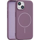 Fenza iPhone 15 Uyumlu Içi Kadife Magsafe Wireless Şarz Özellikli Gül Kurusu Renkli Telefon Kılıfı