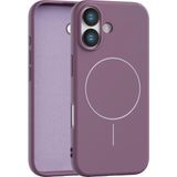 Fenza iPhone 16 Uyumlu Içi Kadife Magsafe Wireless Şarz Özellikli Gül Kurusu Telefon Kılıfı