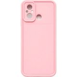 Fenza Mi Redmi 12C ve Poco C55 Uyumlu Kamera Çıkıntılı Mat Silikon Telefon Kılıfı - Pembe
