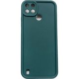 Fenza Realme C21Y ve Realme C25Y Uyumlu Yeşil Renkli Mat Silikon Telefon Kılıfı