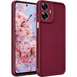 Fenza Realme C55 Uyumlu Bordo Renkli Mat Silikon Telefon Kılıfı