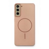 Fenza Samsung Galaxy S21 FE Uyumlu MagSafe Sararmaya Dayanıklı Güçlü Manyetik Kamera Korumalı İnce ve Sert Telefon Kılıfı - (Gold)