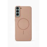 Fenza Samsung Galaxy S21 Plus Uyumlu MagSafe Sararmaya Dayanıklı Güçlü Manyetik Kamera Korumalı İnce ve Sert Telefon Kılıfı - (Gold)