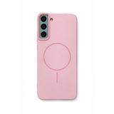 Fenza Samsung Galaxy S21 Plus Uyumlu MagSafe Sararmaya Dayanıklı Güçlü Manyetik Kamera Korumalı İnce ve Sert Telefon Kılıfı - (Pembe)
