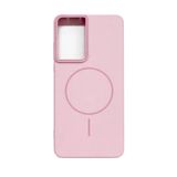 Fenza Samsung Galaxy S21 Ultra Uyumlu MagSafe Sararmaya Dayanıklı Güçlü Manyetik Kamera Korumalı İnce ve Sert Telefon Kılıfı - (Pembe)