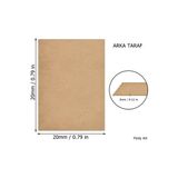 Feoly Art 3 mm 20x20 MDF Plaka (10 ADET) - Hobi, Maket, Ahşap El Sanatları İçin Uygun (10`lu Paket)