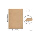 Feoly Art 3 mm 20x20 MDF Plaka (10 ADET) - Hobi, Maket, Ahşap El Sanatları İçin Uygun (10`lu Paket)