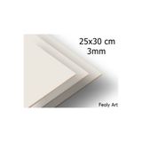 Feoly Art 3 mm 25x30 MDF Plaka (4 ADET) - Hobi, Maket, Ahşap El Sanatları İçin Uygun (4`lü Paket)