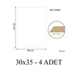Feoly Art 3 mm 30x35 MDF Plaka (3 ADET) - Hobi, Maket, Ahşap El Sanatları İçin Uygun (3`lü Paket)