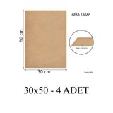 Feoly Art 3 mm 30x50 MDF Plaka (4 ADET) - Hobi, Maket, Ahşap El Sanatları İçin Uygun (4`lü Paket)