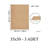 Feoly Art 3 mm 35x50 MDF Plaka (3 ADET) - Hobi, Maket, Ahşap El Sanatları İçin Uygun (3`lü Paket)