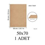 Feoly Art 3 mm 50x70 MDF Duralit Plaka (1 ADET) - Hobi, Maket, Ahşap El Sanatları İçin Uygun (1 Adet )