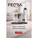 FEORA Ekstra Buhar Teknolojili Koltuk ve Halı Temizleme Makinesi 1600W Vakumlu