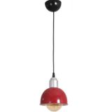 Fer Avize Bükreş Modern Tasarım Cafe Mutfak Hol Salon Kırmızı Renk Metal Tekli Avize