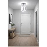 Fer Avize Ecrin Tekli Plafonyer Modern Led Avize Kristal Görünüm Beyaz Işık Enerji Tasarruflu Antre Cafe Hol