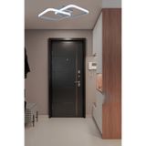 Fer Avize Enisa Modern Tasarım Antrasit Renk Salon Mutfak Hol Beyaz Led 2 Li Avize