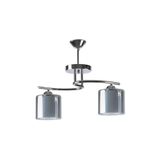Fer Avize FUJİ Modern Çiftcam Salon - Mutfak - Yatak Odası 2 li Avize