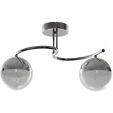 Fer Avize Fuji Modern Dekoratif Krom Renk Salon - Mutfak - Yatak Odası 2 li Led Avize